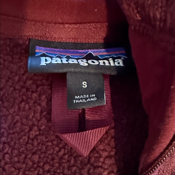 Patagonia Maroon Quarter-Zip Fleece - Picture 3 of 4